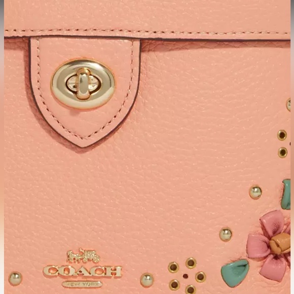 NWT Authentic Coach Kay Crossbody With Floral Whipstitch - Picture 4 of 14